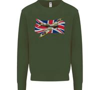 Felpa Jumper Per Bambini Supermarine Spitfire Con L'Union Jack