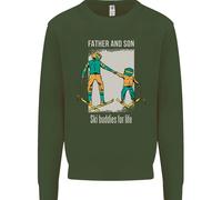 Felpa Jumper Per Papà E Figlio Sciatori Per La Festa Del Papà