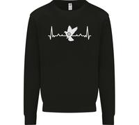 Felpa Jumper Pigeon Hunting Heart Beat Hunter ECG Uomo
