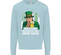 Felpa Jumper St. Patrick's Day Great Again Donald Trump Uomo