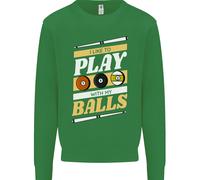 Felpa Jumper Uomo 9-Ball Che Mi Piace Giocare Con Le Mie Palline