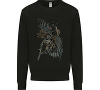 Felpa Jumper Uomo Skeleton Guitar Flying An Eagle Guitarist