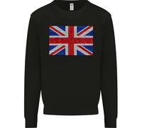 Felpa Jumper Uomo Union Jack Mosaic Gran Bretagna UK