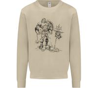 Felpa Jumper Viking Warrior Skull Thor Odin Valhalla MMA Uomo