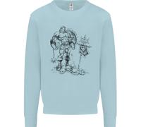 Felpa Jumper Viking Warrior Skull Thor Odin Valhalla MMA Uomo