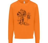 Felpa Jumper Viking Warrior Skull Thor Odin Valhalla MMA Uomo
