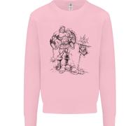 Felpa Jumper Viking Warrior Skull Thor Odin Valhalla MMA Uomo