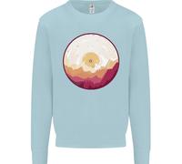 Felpa Jumper Vinyl Paesaggio Record Montagne DJ Decks Bambini
