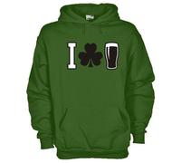 Felpa KB16 I love Guinness Beer birra trifoglio Ireland