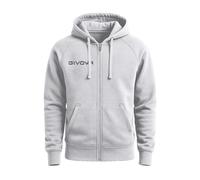 felpa king full zip givova Off White Bianco società team scuola Relax training