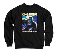 Felpa King Kong Ufficialmente Licenziata Expedition Skull Island, Nero