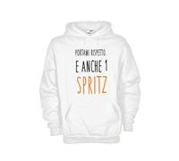 Felpa KJ235 Spritz fun Ironic t-shirt, portami rispetto, e anche uno Spritz