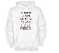 Felpa KJ54 ti amo di tutte le bugie che mi dici TI AMO è la mia preferita