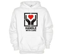 Felpa KJ68 Fragile Handle with care, Maneggiare con cura Felpa cappuccio