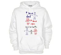 Felpa KJ977 I Love dad I love mom love the family