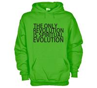 Felpa KJ99 Spiritual The only Revolution is spiritual evolution Felpa cappuccio