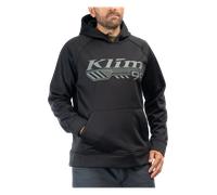 Klim Foundation, felpa con cappuccio XXL male Nero/Grigio