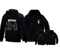 FELPA KOBE BRYANT numero 24 gioco basket numero nera maglia basket uomo bimbo