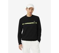 Felpa da tennis da uomo Lacoste Branded Stripe - black - Nero (M)