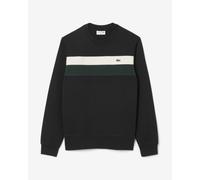 Felpa Lacoste Colour-Block Fleece nero verde bianco - S