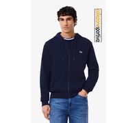 FELPA LACOSTE CON CAPPUCCIO CON ZIP - SH9626-00-166 - col. blu