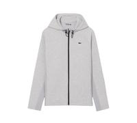 Felpa Lacoste con Cappuccio Sportiva Traspirante Grigio Chiaro : XL