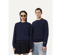 Felpa Lacoste Embossed Fleece blu navy - M