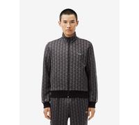 Felpa Lacoste Parigi Monogram Full Zip nero puro - M