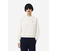 Felpa Lacoste Relaxed Fit Fleece Crew bianca donna - 40