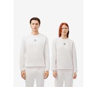 Felpa Lacoste Small Graphic bianco crema - S