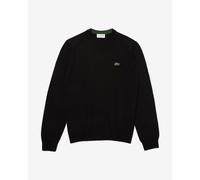 Lacoste Pullover da Uomo con Collo Rotondo Organico Nero VII/2XL Nero