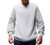 Felpa Larga Uomo Saldo Rossa Bianche Rosse Calde Larghe Boscaiolo Stampa Strappata Classiche Extra Stampate Vita Tre Fiamme Nordici Impermeabile Trapuntate Piumini