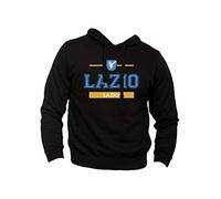 Felpa Lazio Regione Roma Italia Biancocelesti Aquila Capitale Colosseo (L, Nero)