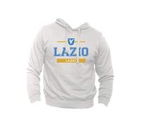 Felpa Lazio Regione Roma Italia Biancocelesti Aquila Capitale Colosseo (S, Bianco)