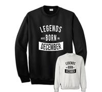 FELPA LEGENDS ARE BORN IN mese Regalo Compleanno uomo papà fratello zio amico