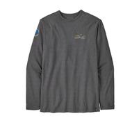 Patagonia - Felpa con cappuccio in materiale riciclato - M's LW Unity Fitz Wildrise Crew Ink Black per Uomo in Cotone - Taglia XL - Grigio