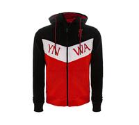 FELPA LIVERPOOL F.C. CON CAPPUCCIO ZIP UFFICIALE LOGO Adulto/a 2024 Nuovo