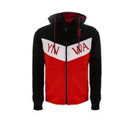 FELPA LIVERPOOL F.C. CON CAPPUCCIO ZIP UFFICIALE LOGO Adulto/a 2024 Nuovo