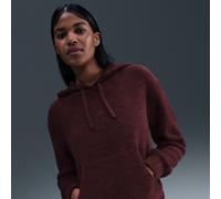 Felpa loose fit in maglia con cappuccio Nike Phoenix Cozy Bouclé - Donna - Rosso S (IT 40-42)
