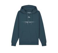 Felpa ' Lost in space ' Uomo Watapparel XXL petrolio / bianco