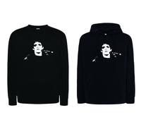Felpa Lou Reed Nera con Cappuccio o Girocollo Cantante Transformer Velvet Underg