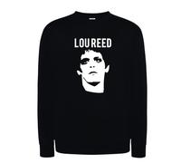 Felpa LOU REED velvet underground nera con cappuccio o girocollo musica rock 70