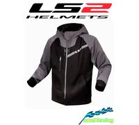 Felpa In Tessuto Ls2 Throttle Nero Grigio Scuro M