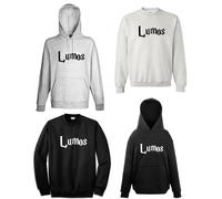 FELPA LUMOS Harry Potter nera o grigia con e senza cappuccio unisex fantasy NOX