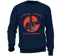 Felpa Maglia Uomo Fotomodeo Humor veneto Casual colori vari Cotone