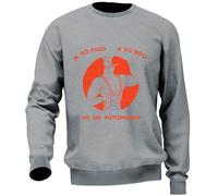 Felpa Maglia Uomo Fotomodeo Humor veneto Casual colori vari Cotone