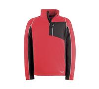FELPA MAGLIA UOMO IN PILE TECH DA LAVORO CON MEZZA ZIP ROSSA TG. L KAPRIOL