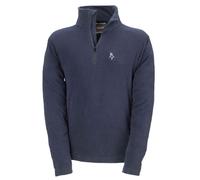 FELPA MAGLIA UOMO MICROPILE WOLF DA LAVORO MEZZA ZIP NERO/BLU TG.M-XXXL KAPRIOL
