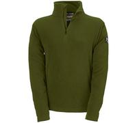 FELPA MAGLIA UOMO MICROPILE WOLF LAVORO MEZZA ZIP GRIGIO/VERDE TG.M-XXXL KAPRIOL