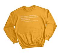 Felpa maglione benessere donna citazione ispiratrice consapevolezza salute...